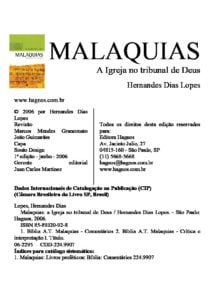 malaquias a igreja no tribunal de Deus